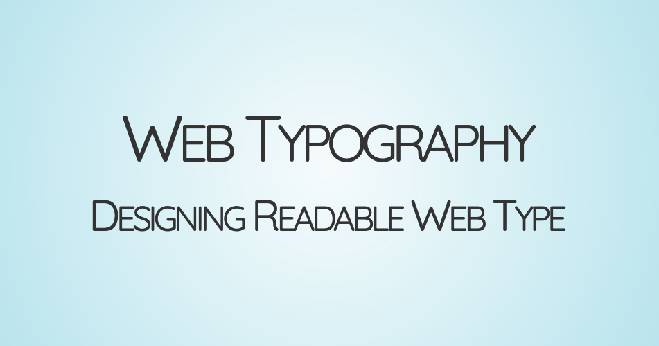 Web typography